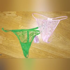 Thong  2 Pair Lot - Adore Me Panty set( 2)New